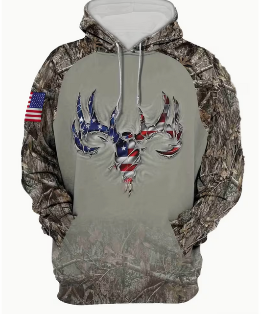 Camouflage Outdoor Hooded Sweatshirt